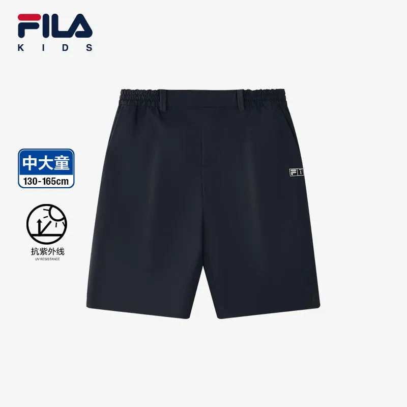 (130-165cm) FILA KIDS PERFORMANCE GOLF Boy's Woven Pants in Black or White