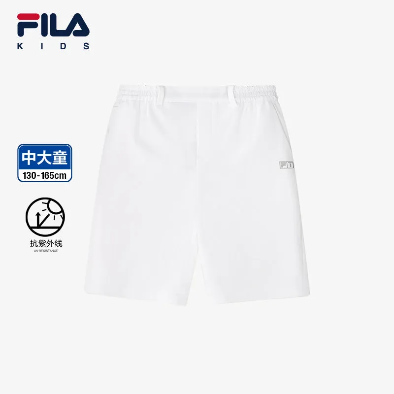 (130-165cm) FILA KIDS PERFORMANCE GOLF Boy's Woven Pants in Black or White