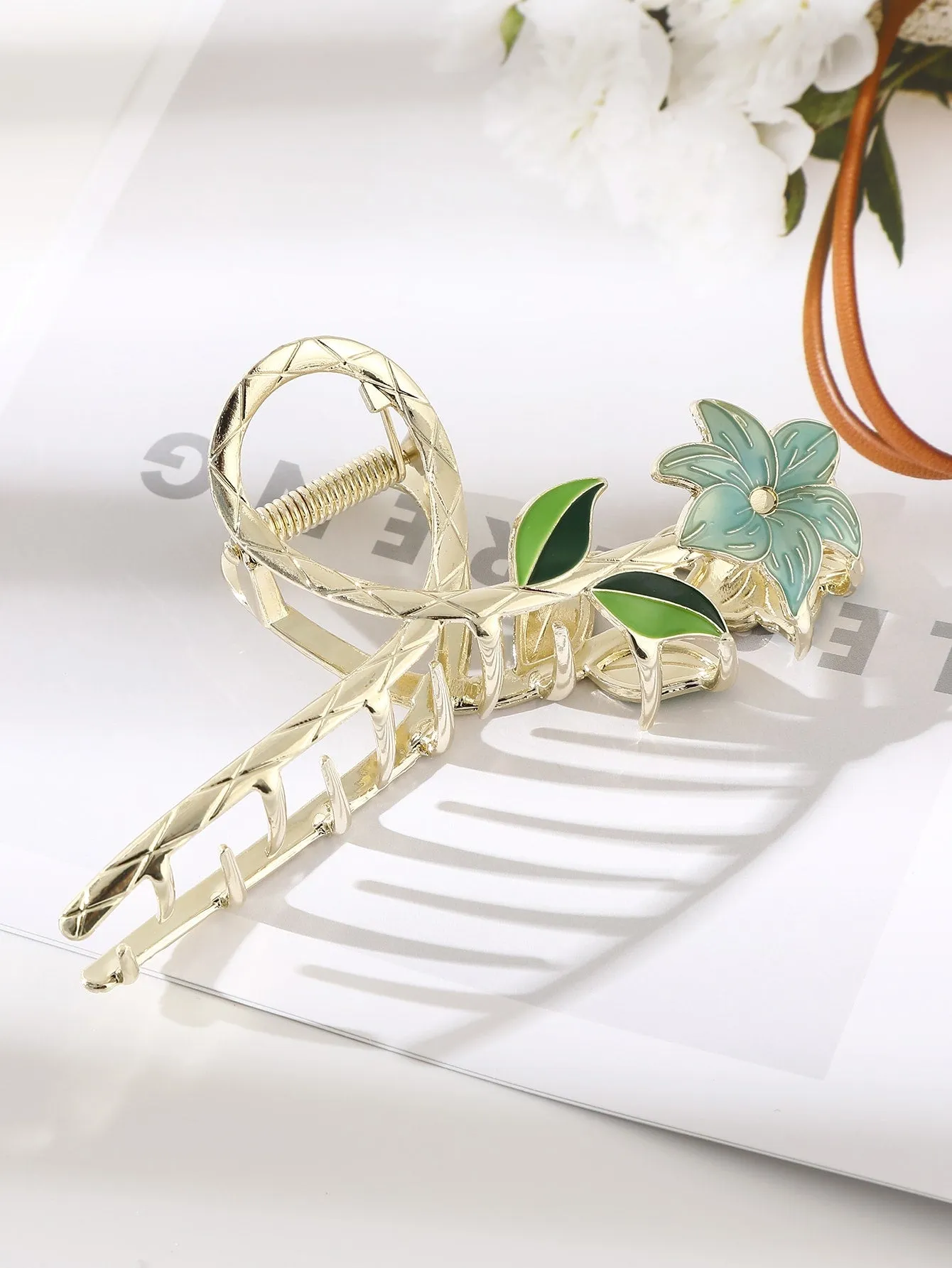 1pc Flower Design Hair Claw