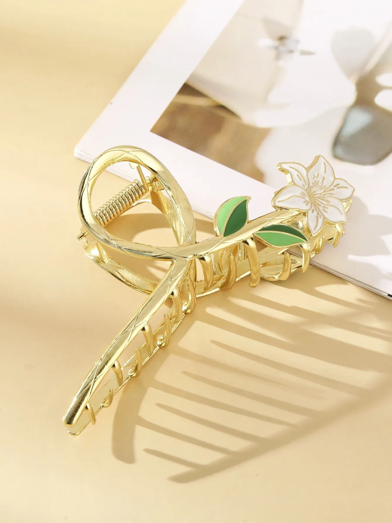 1pc Flower Design Hair Claw