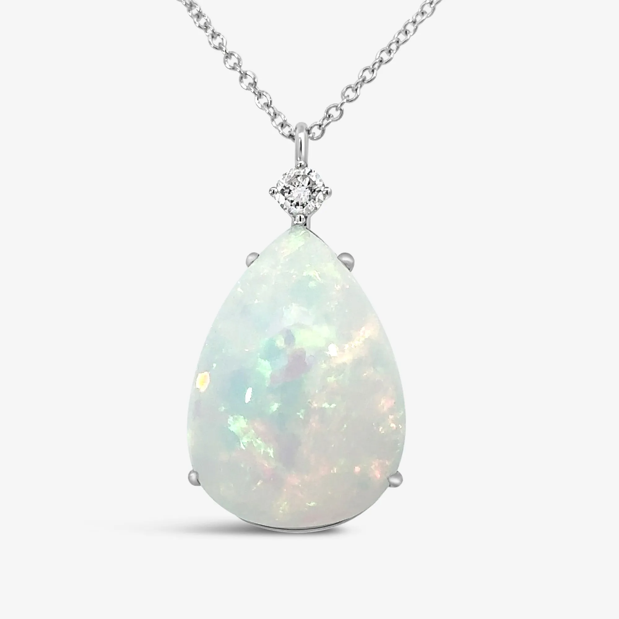 22.44ct Opal & Diamond Necklace