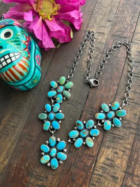 5 Stone Flower Necklace #1