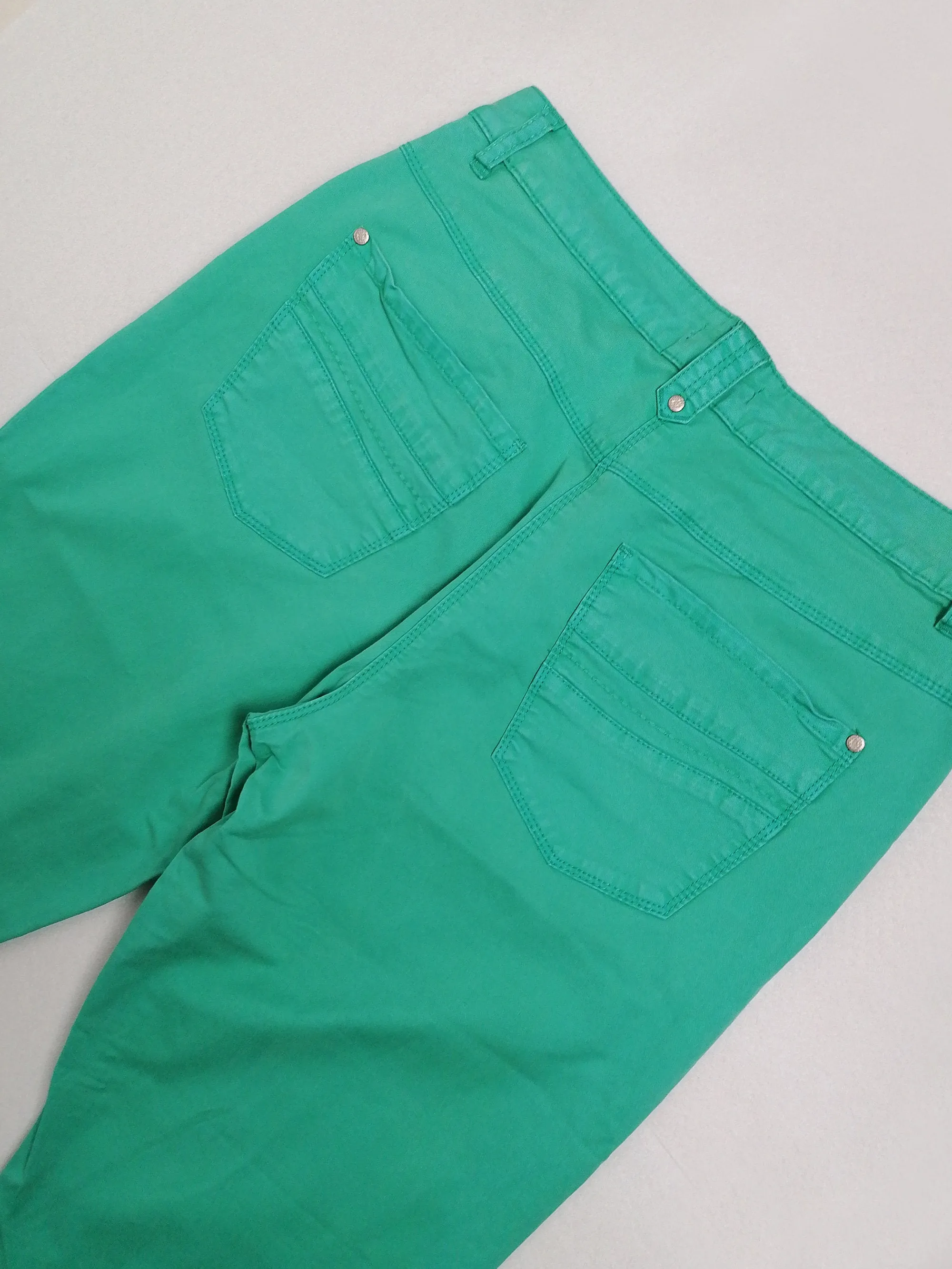 90's high-waist turquoise pants - size S-M