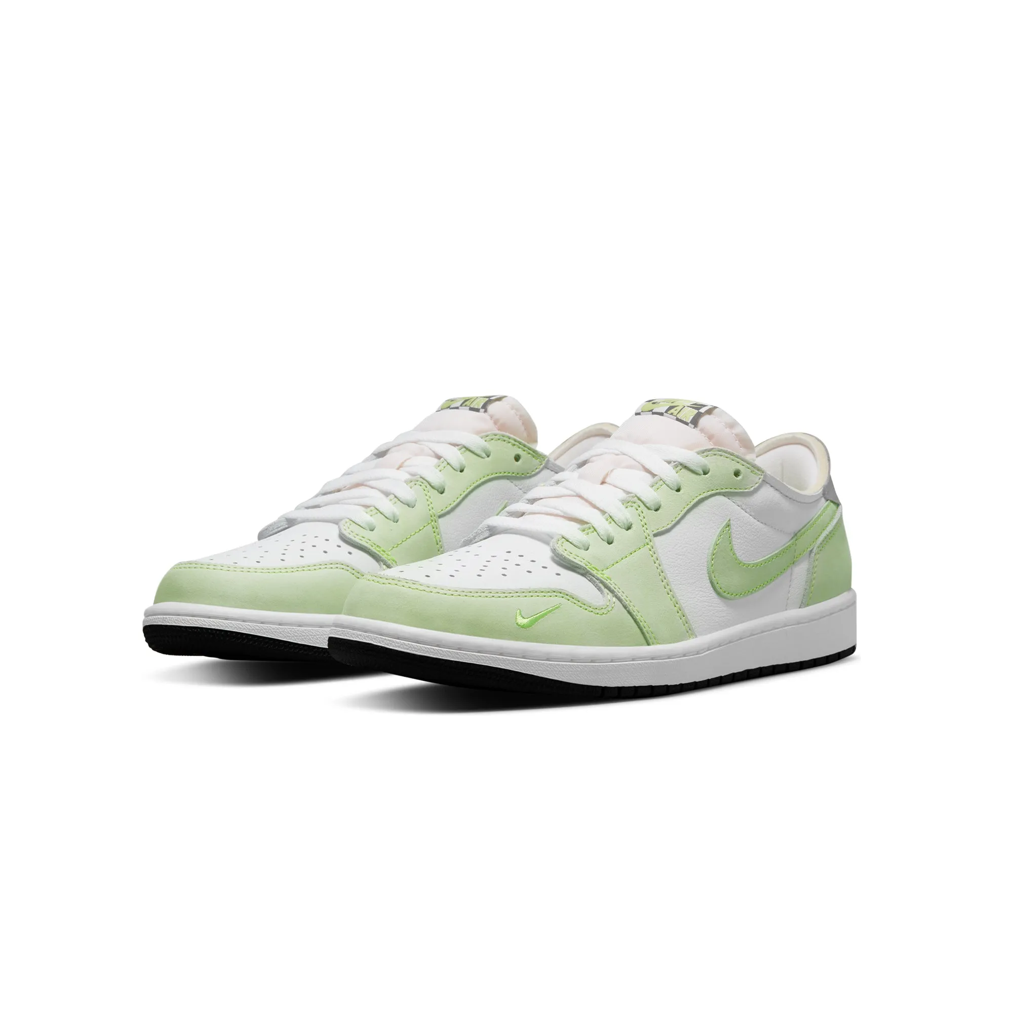 Air Jordan Mens 1 Low OG Shoes White/Black-Ghost Green