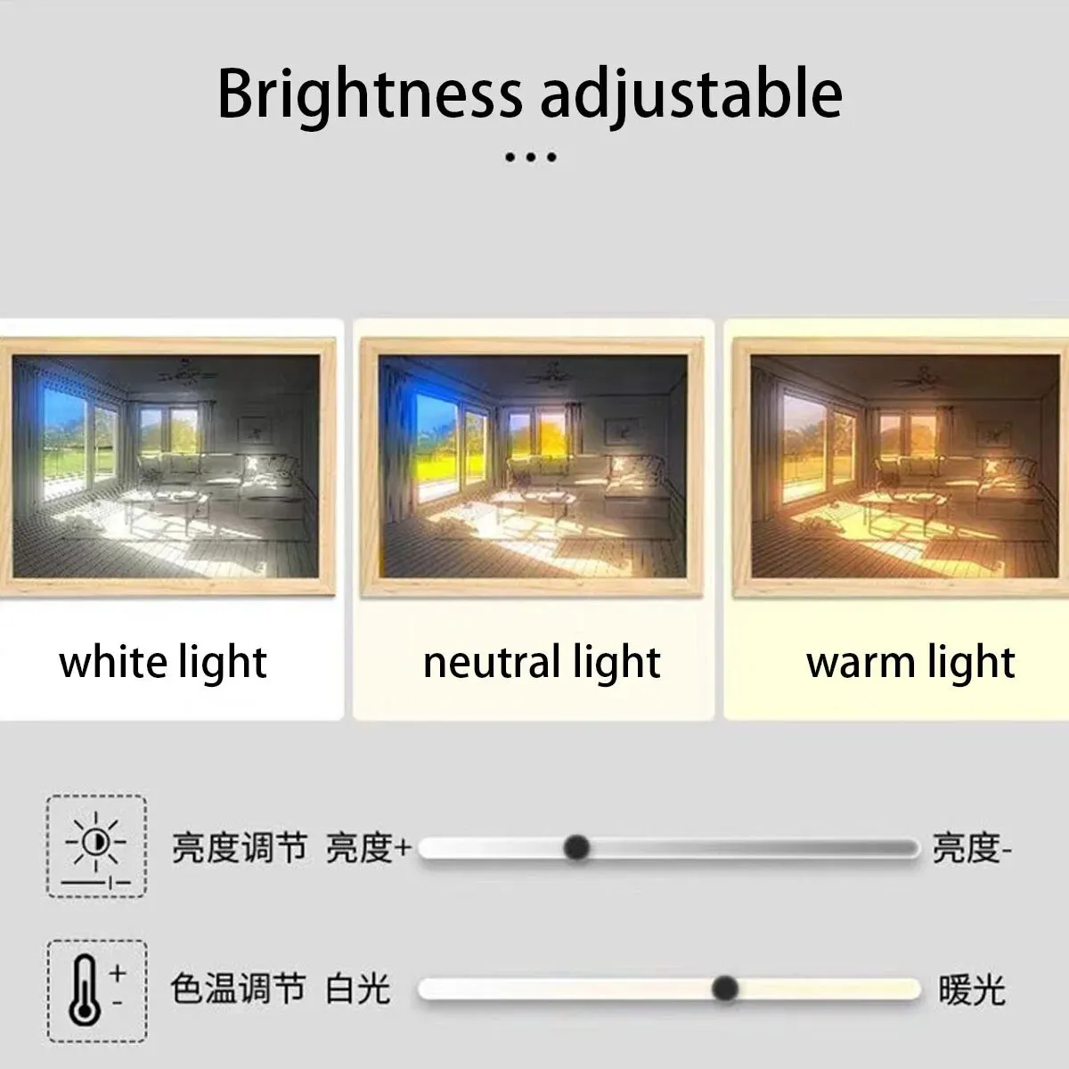 Anime Kimi No Nawa Light Painting LED Lamp Character Miyamizu Mitsuha Tachibana Taki