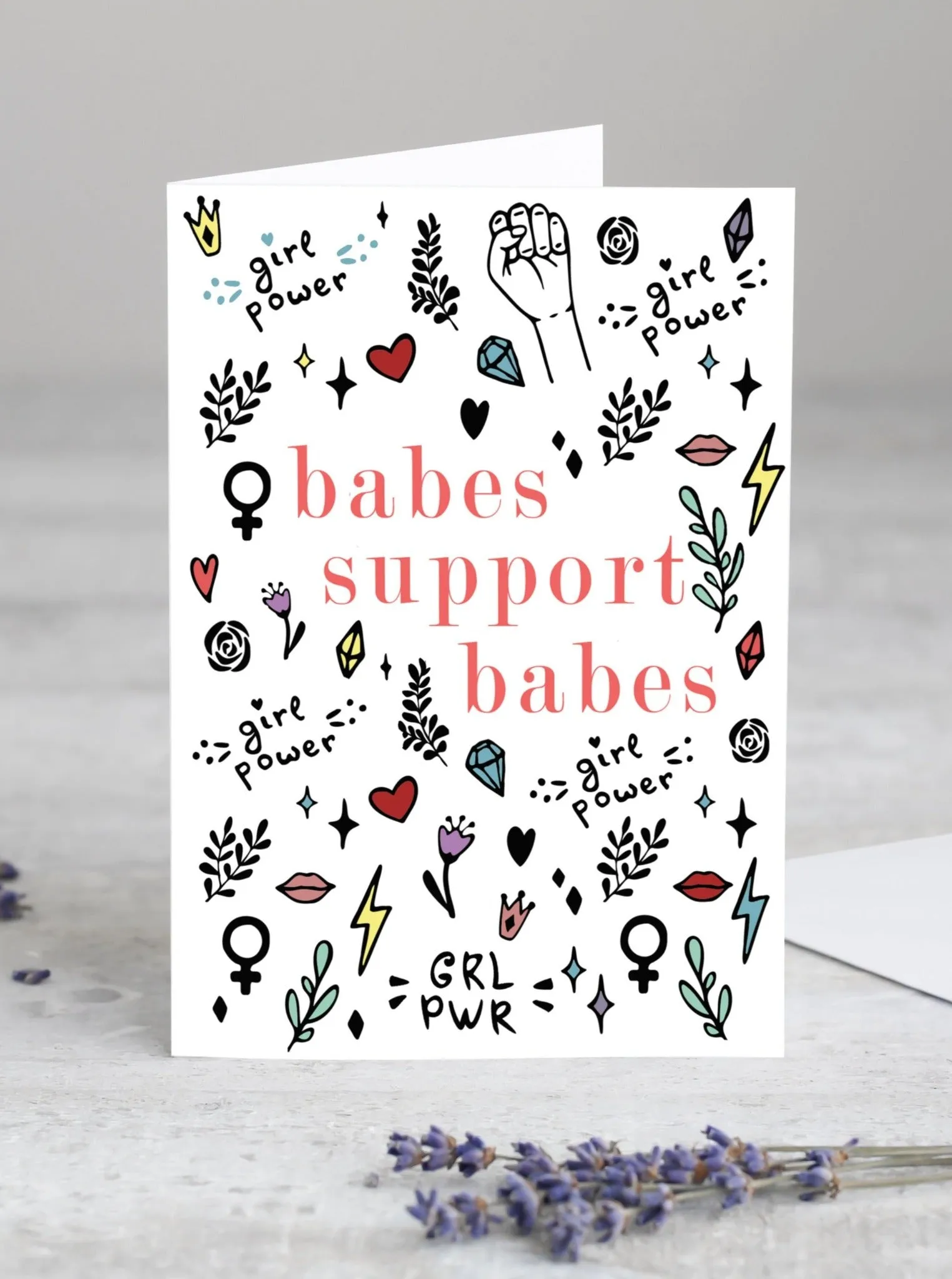 Babes Support Babes Greeting Card Set