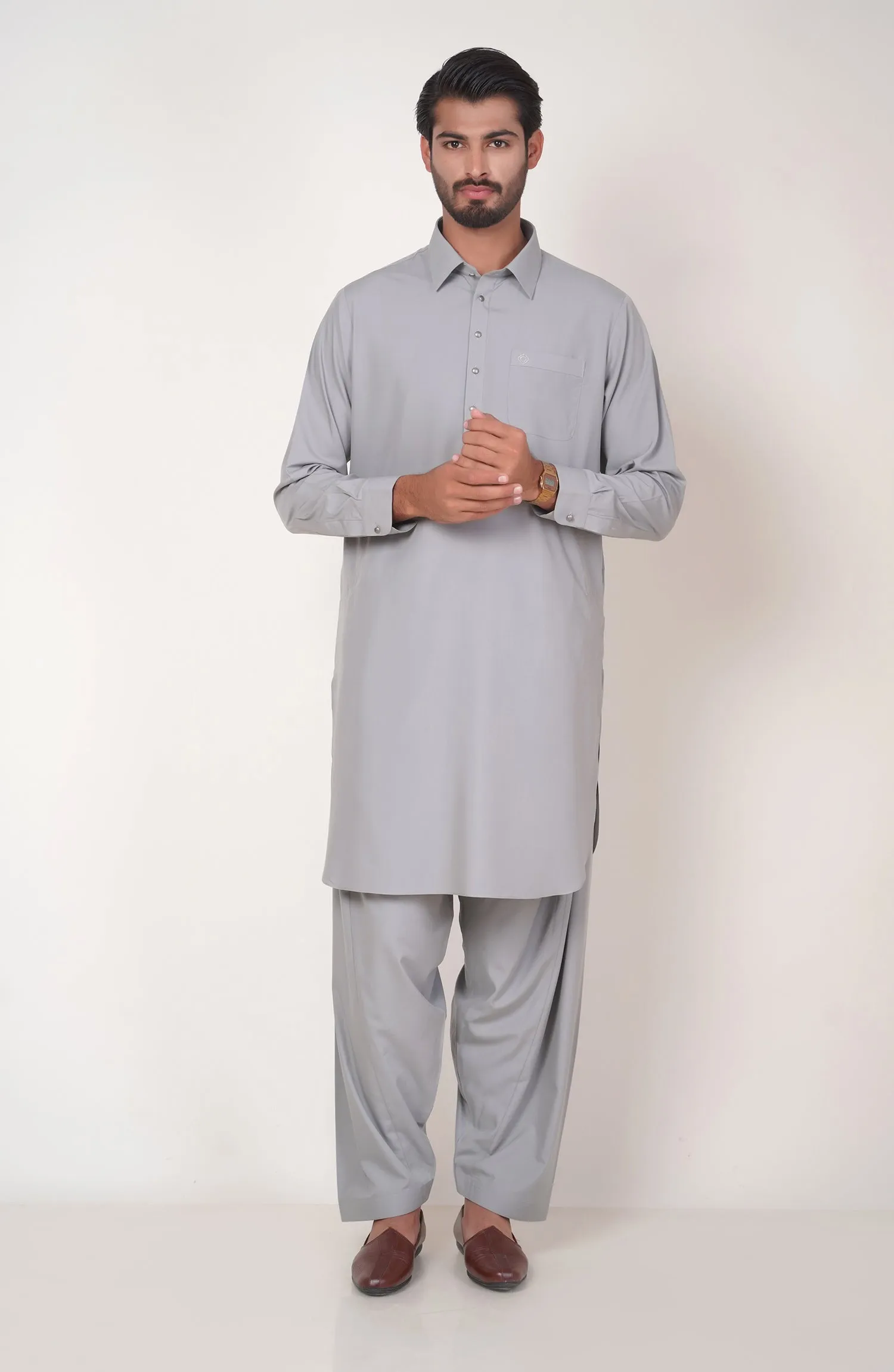 Basic Fancy Shirt Collar Shalwar Suit