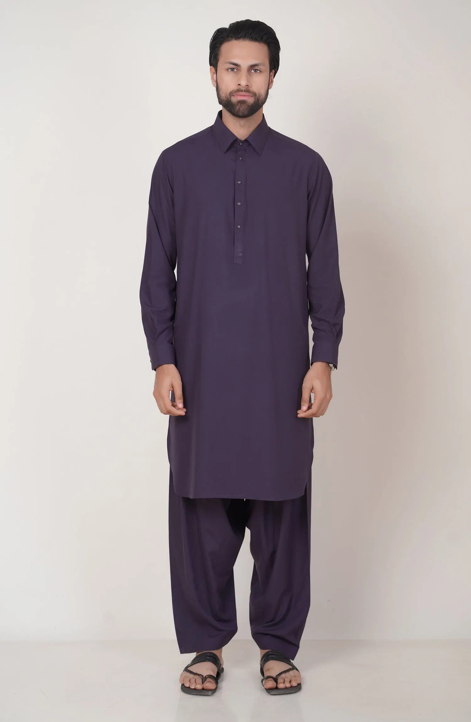 Basic Fancy Shirt Collar Shalwar Suit