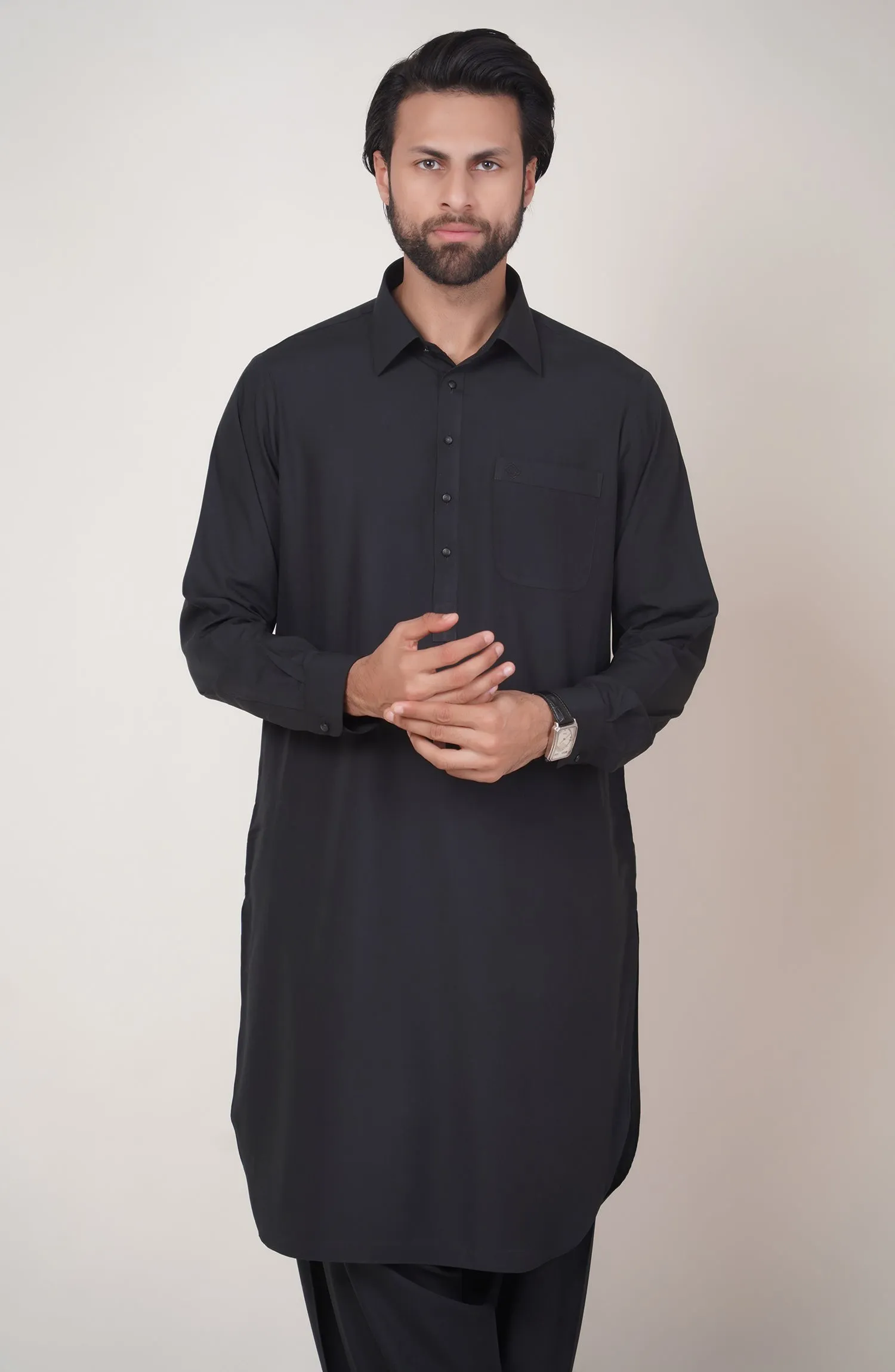 Basic Fancy Shirt Collar Shalwar Suit