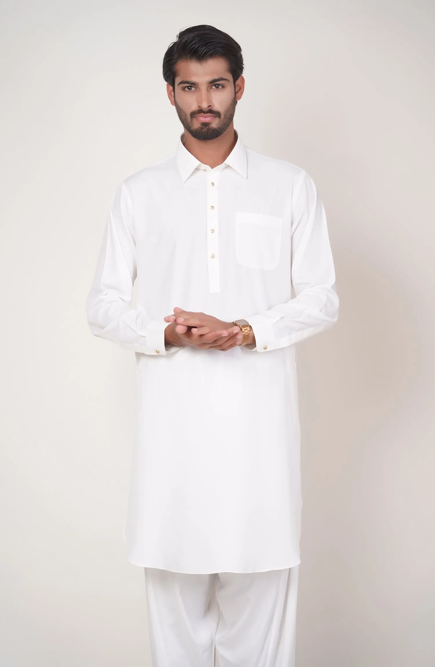 Basic Fancy Shirt Collar Shalwar Suit