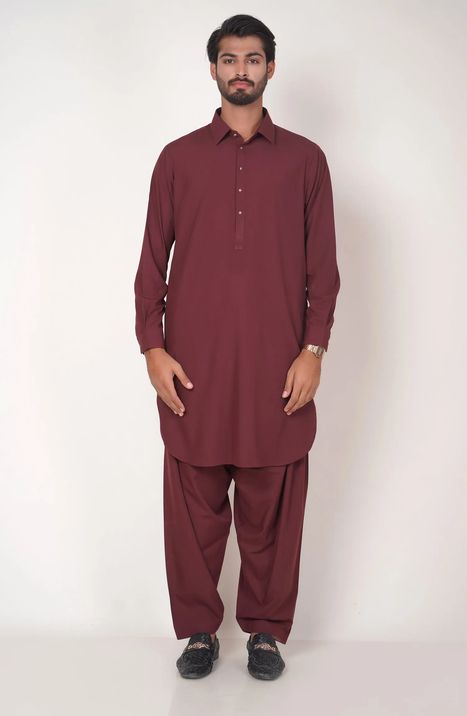 Basic Fancy Shirt Collar Shalwar Suit