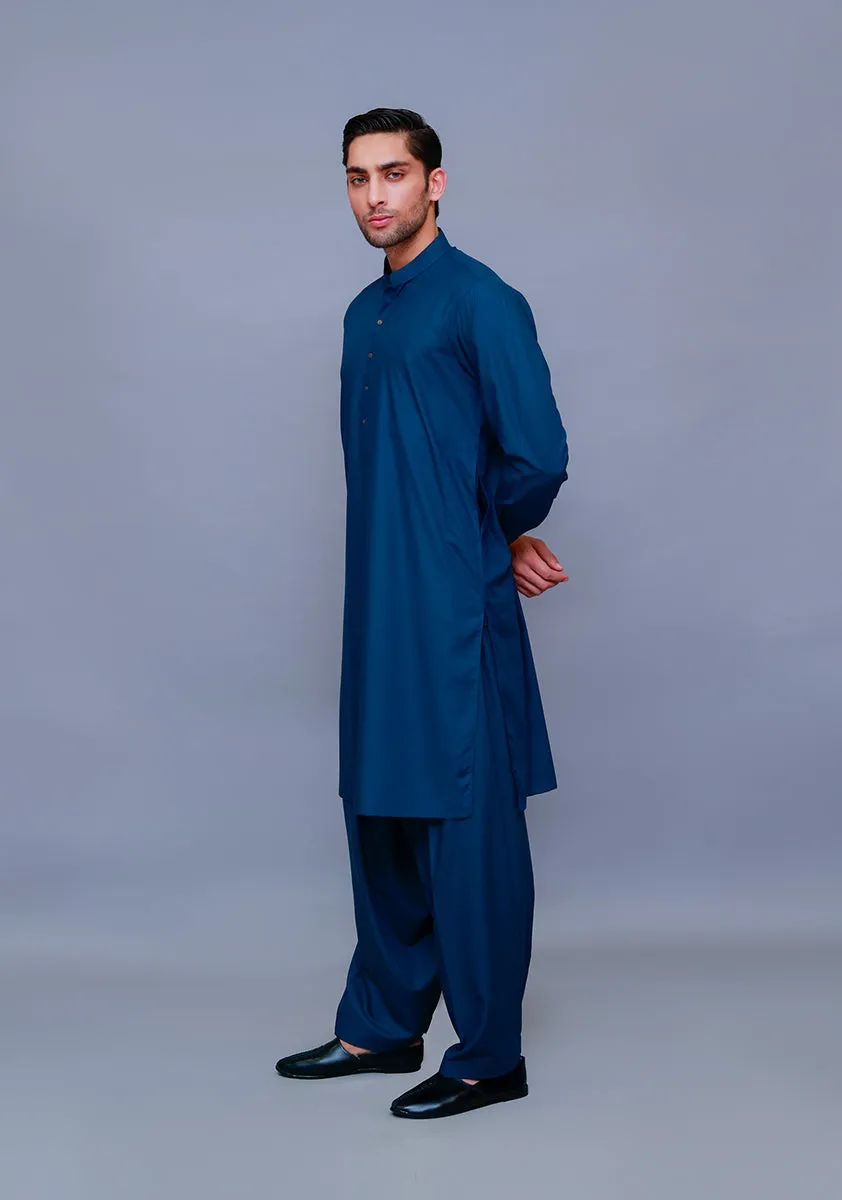 Basic Poly Viscose  Reflecting Pond Classic Fit Suit