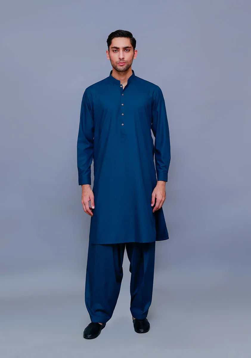 Basic Poly Viscose  Reflecting Pond Classic Fit Suit