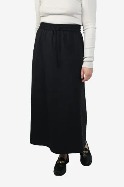 Black elasticated skirt - size XS