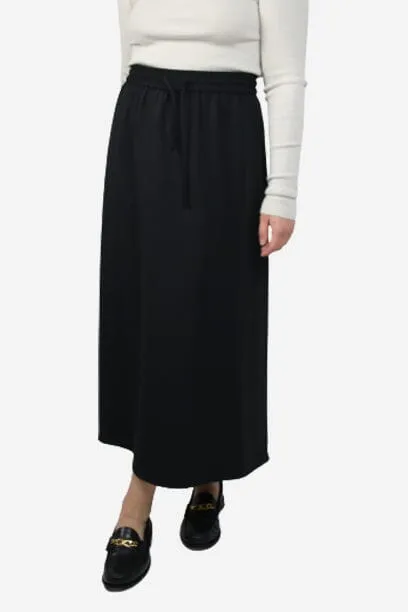 Black elasticated skirt - size XS