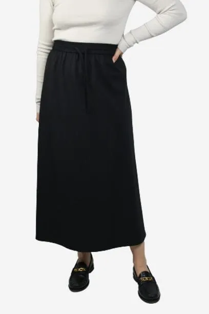 Black elasticated skirt - size XS