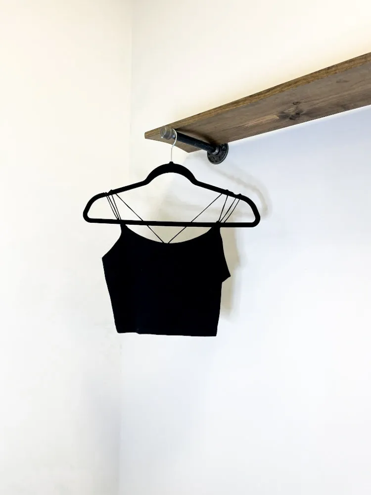 Black Strappy Everyday Top