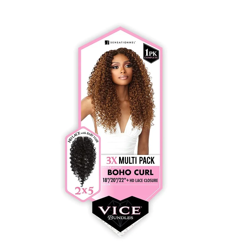 BOHO CURL 18″20″22″ | Sensationnel Vice Bundles 3X Multi Pack Synthetic Weave