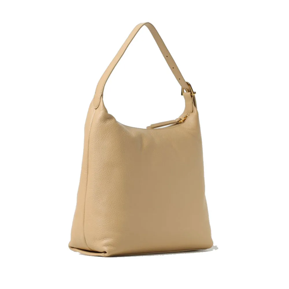 Borsa Donna Hobo a Spalla COCCINELLE in Pelle Linea Gleen colore Fresh Beige