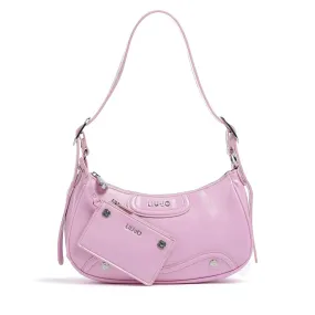 Borsa Donna Hobo Lucida LIU JO Silk Rosa Lavanda