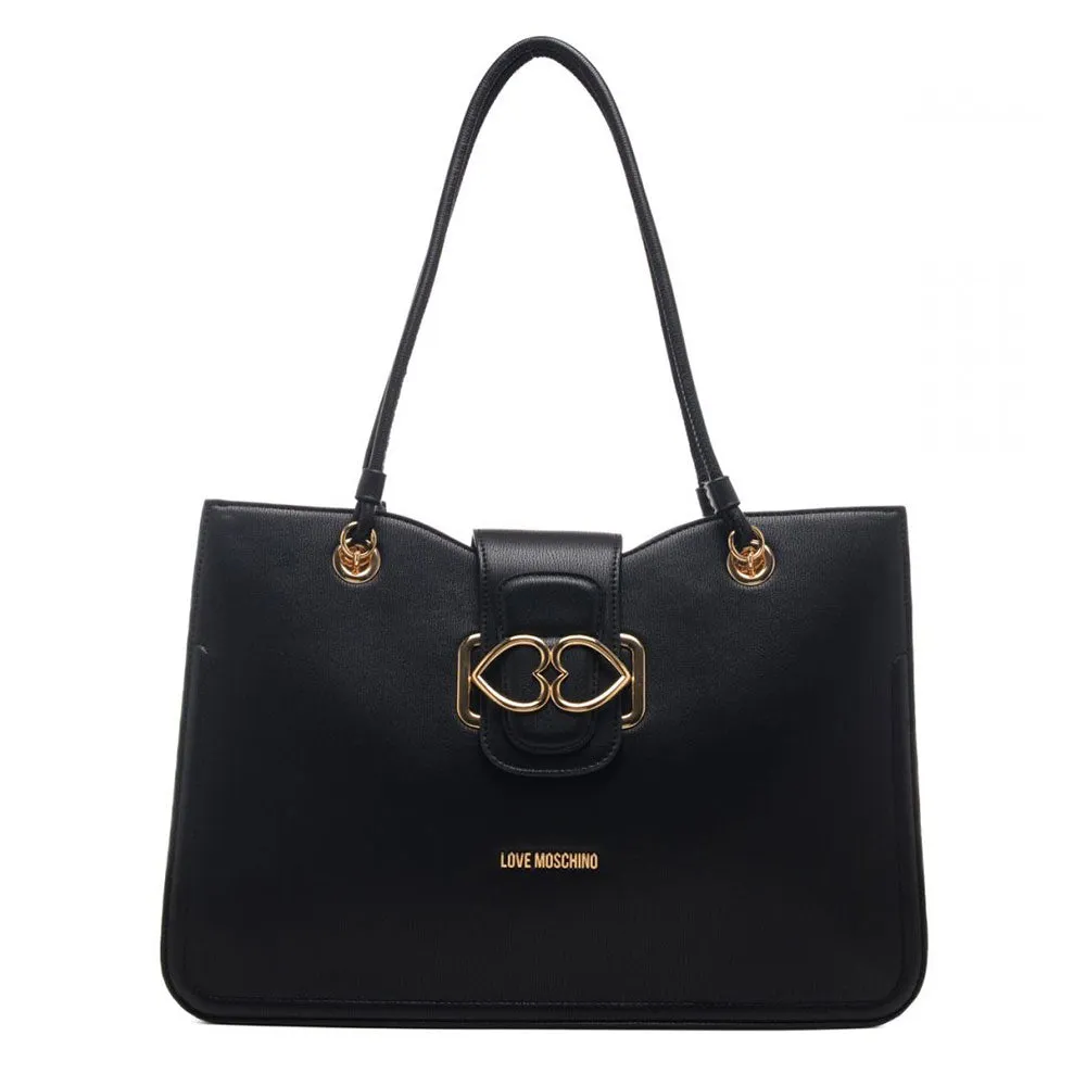 Borsa Donna Shopping LOVE MOSCHINO linea Love Bridge Nera