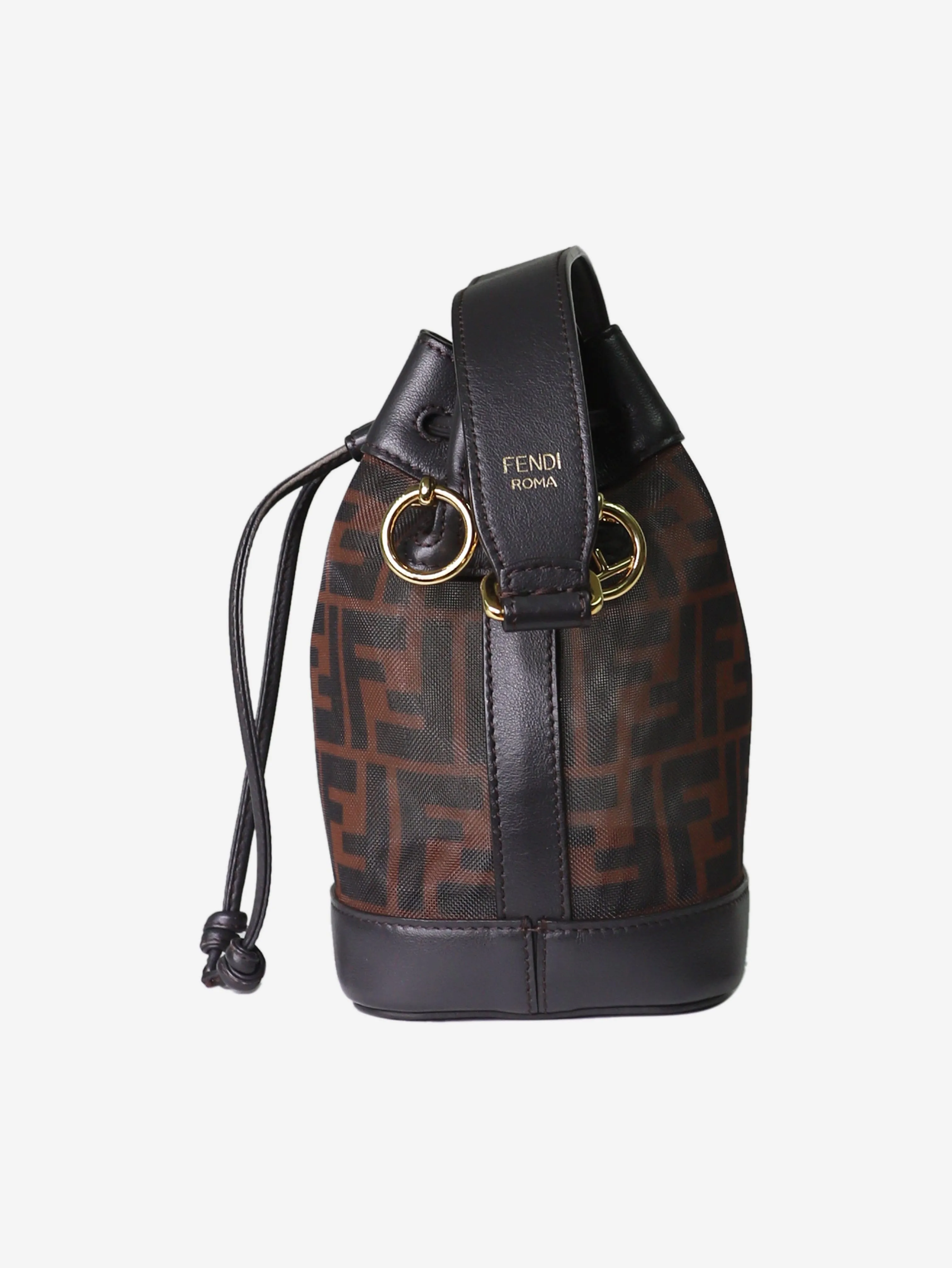 Brown Mon Tresor bucket bag