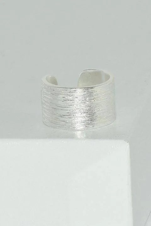 Brushed Metal Adjustable Ring