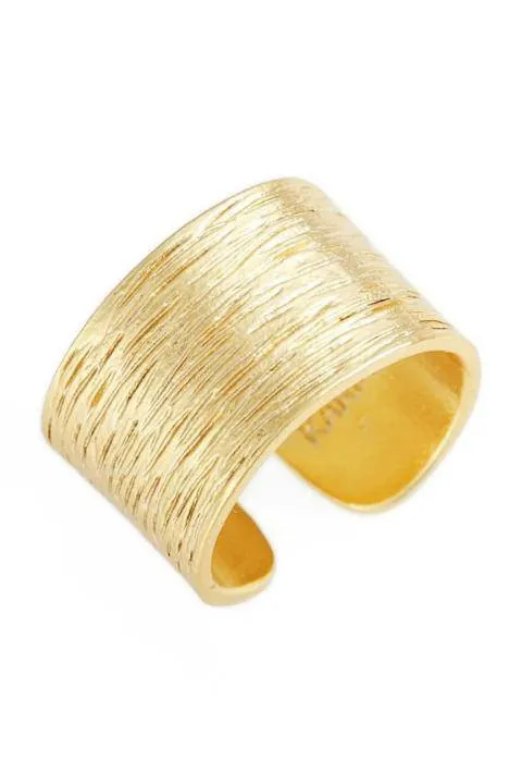 Brushed Metal Adjustable Ring