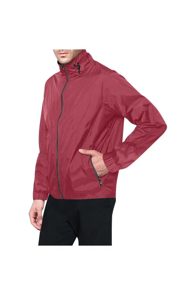 Chili Red All Over Print Windbreaker for Men (Model H23)