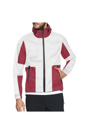 Chili Red All Over Print Windbreaker for Men (Model H23)