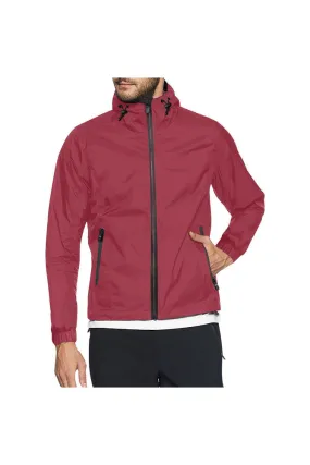 Chili Red All Over Print Windbreaker for Men (Model H23)