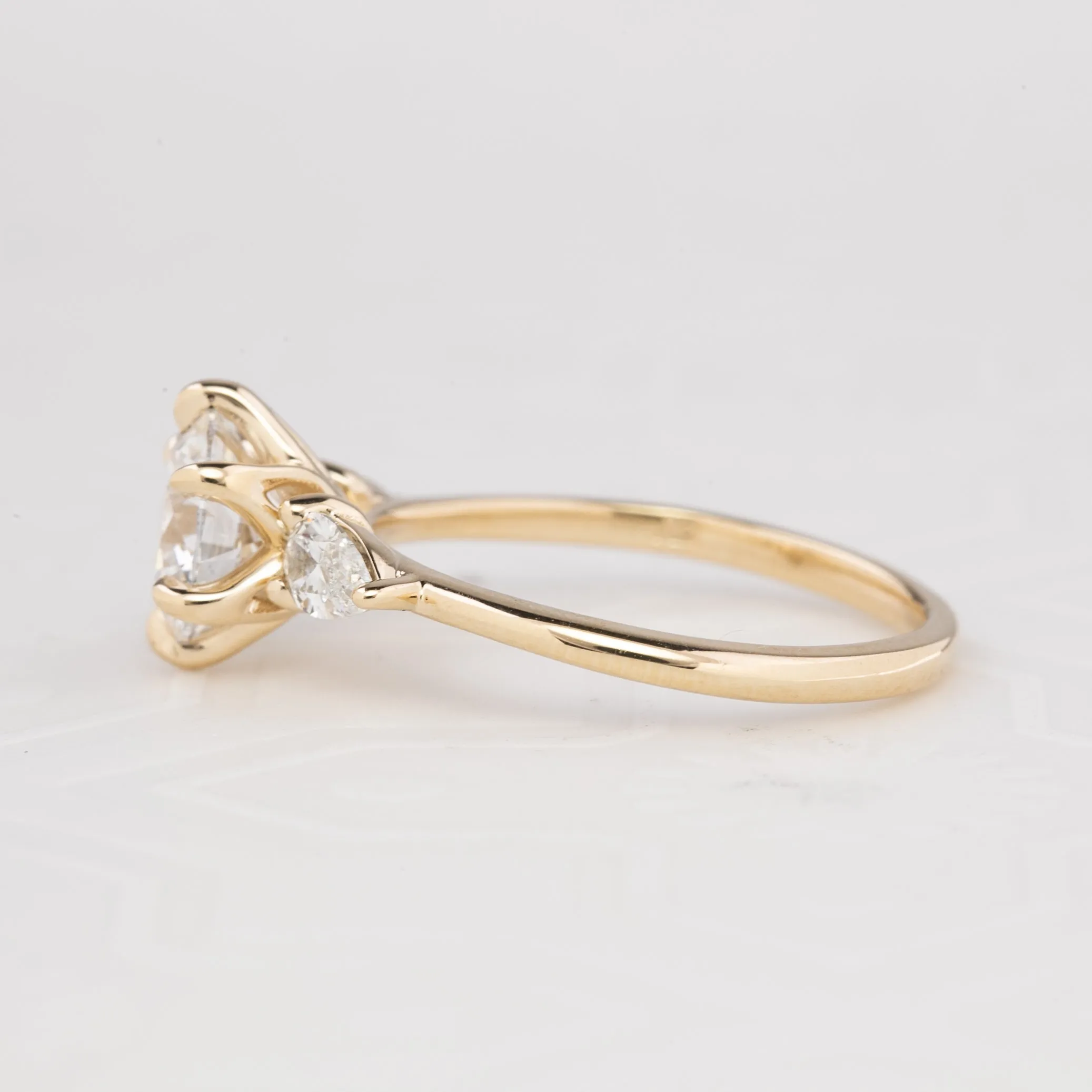 Claire Ring 1.33ct Lab Diamond, 14k Yellow Gold (One of a kind)