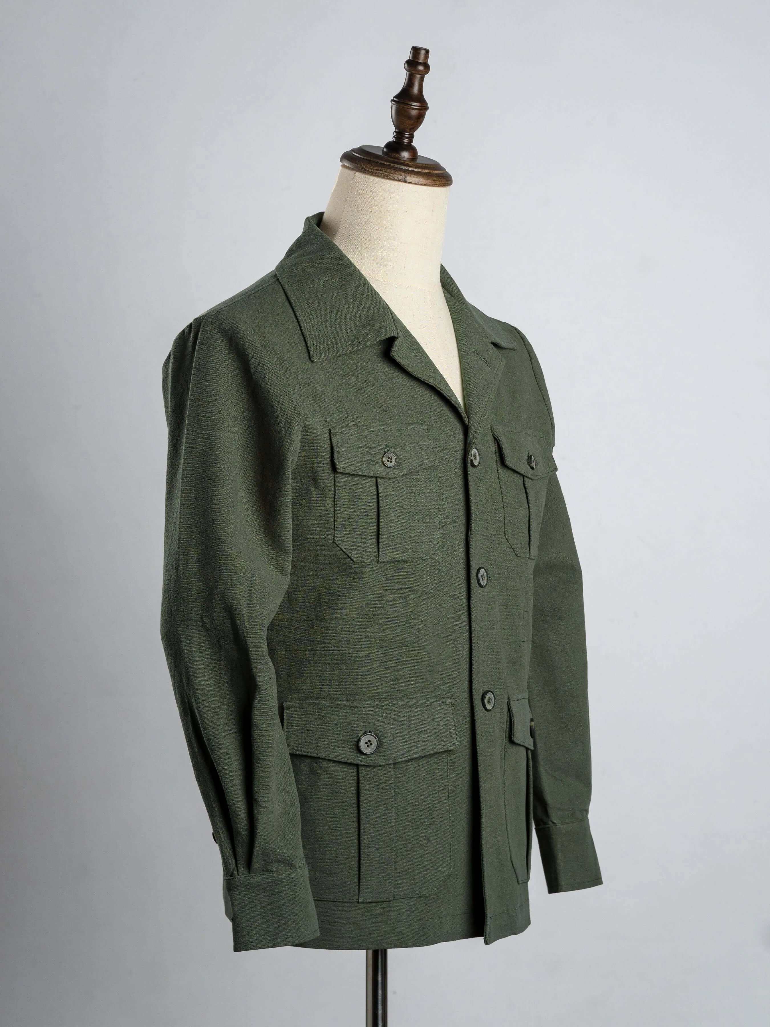 Classic Safari Jacket -  Green