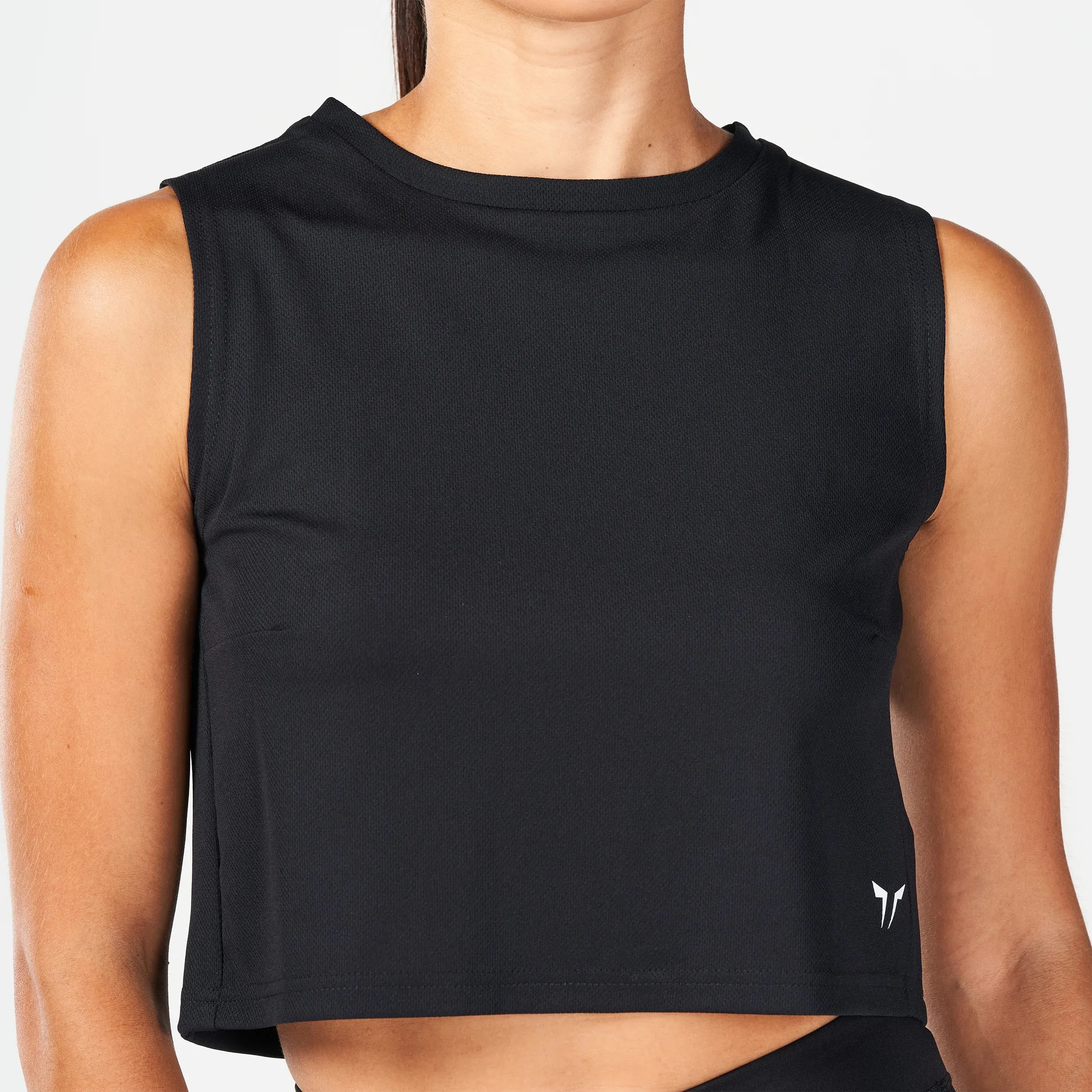 Core Crop Tank - Black