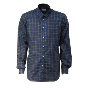 COTTON CHECK SHIRT NAVY