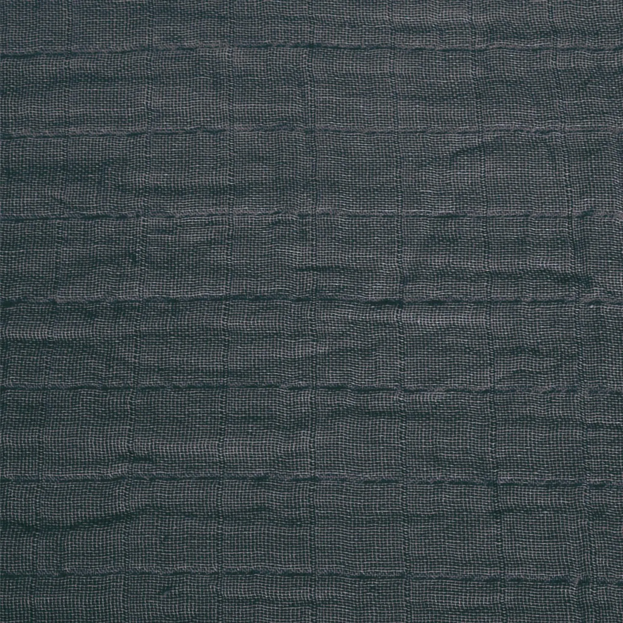 Cotton muslin fitted sheet - Charcoal