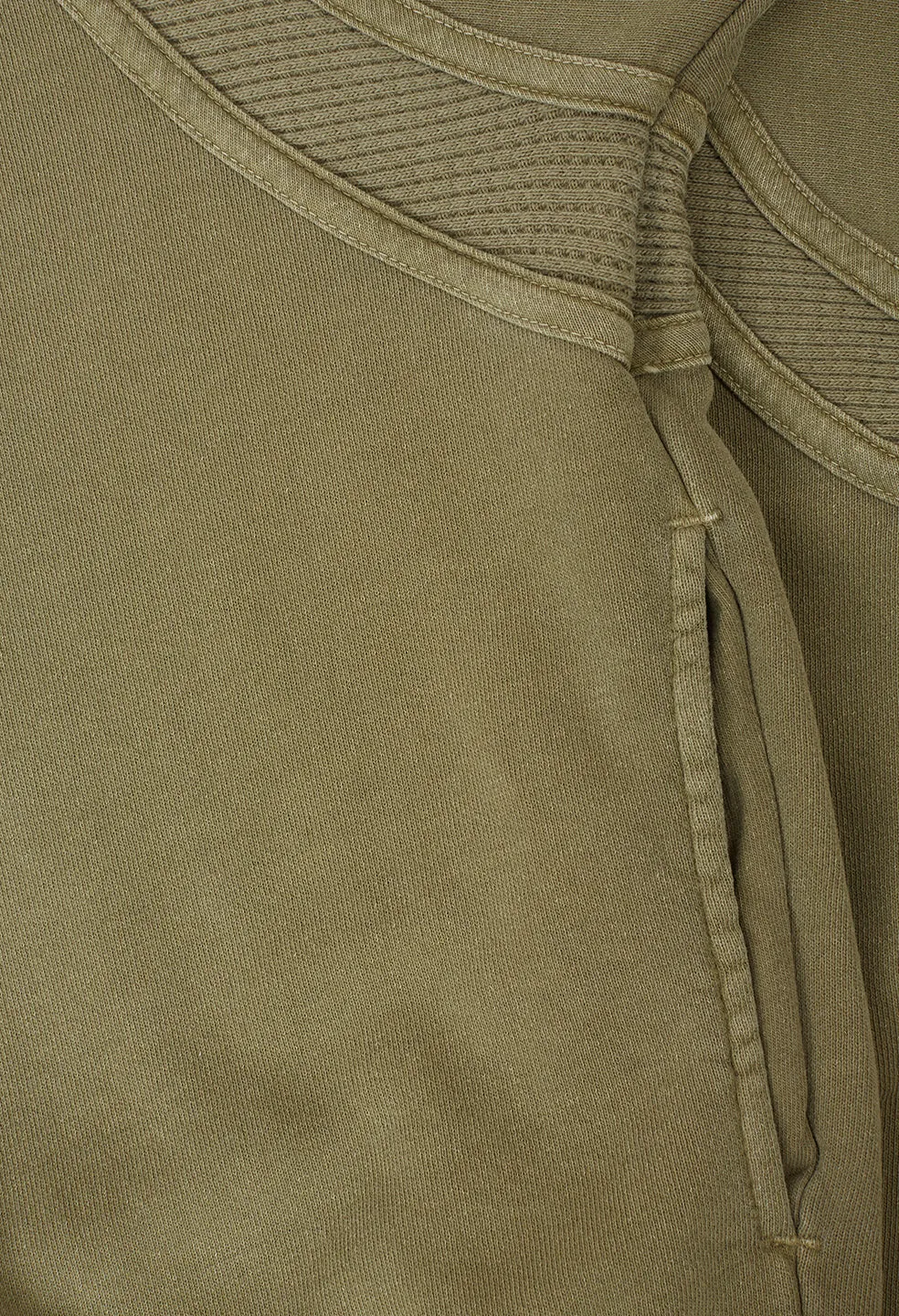 Cross Thermal Hoodie / Washed Army