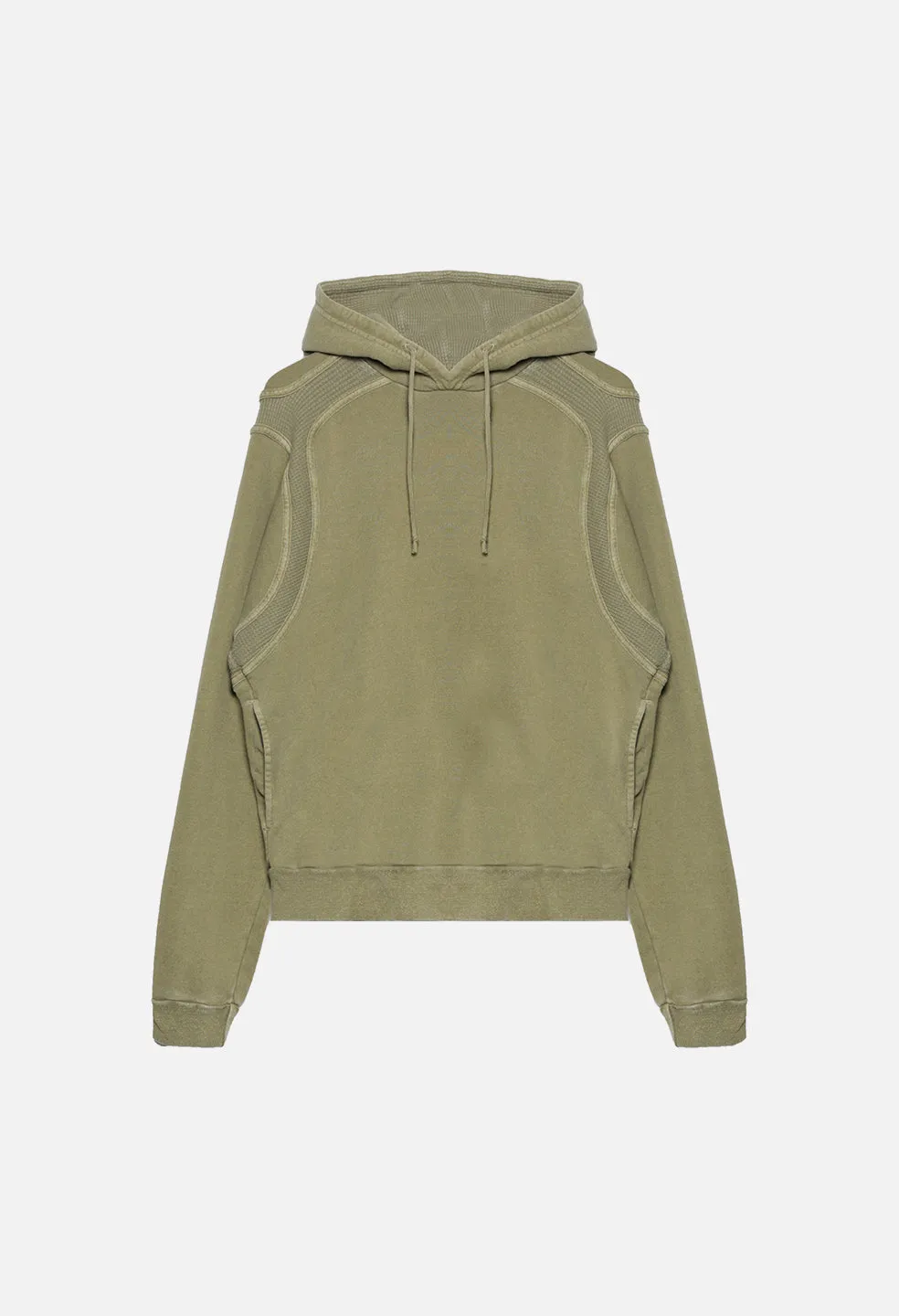 Cross Thermal Hoodie / Washed Army