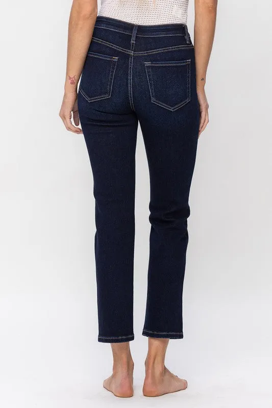 Dark Wash Crop Jeans