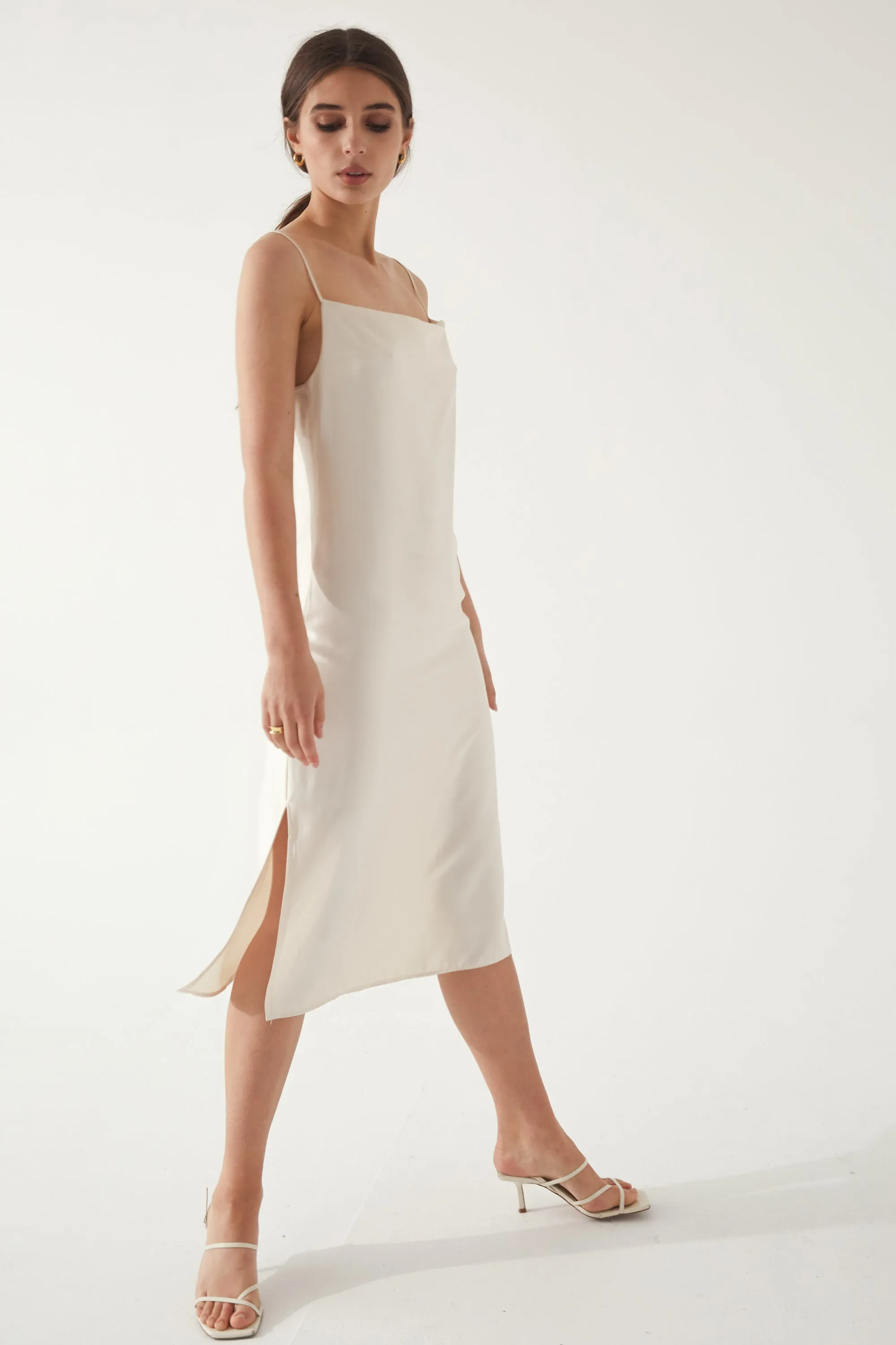 Draped Slip Dress