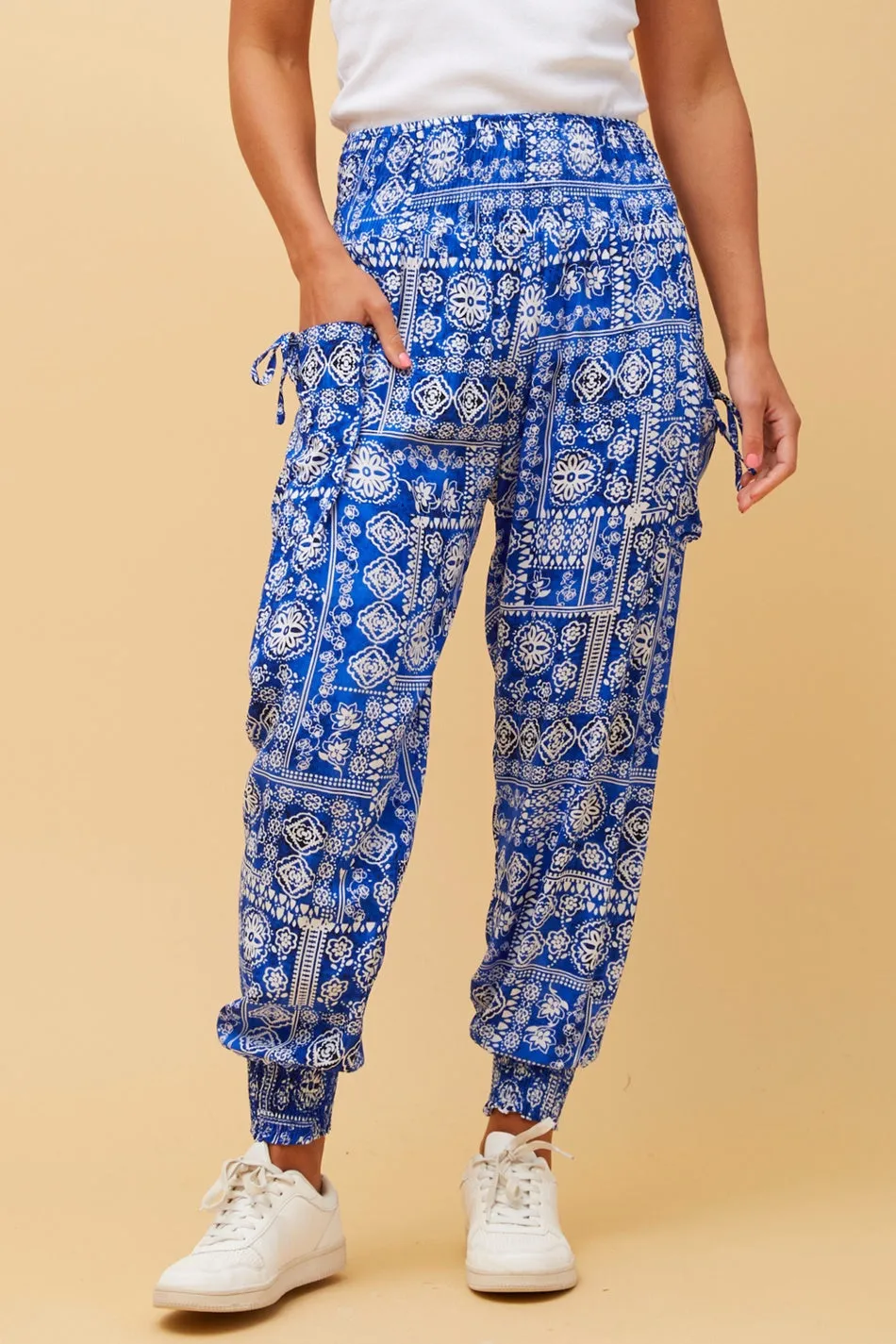 FLORAL BOHO HAREM PANTS