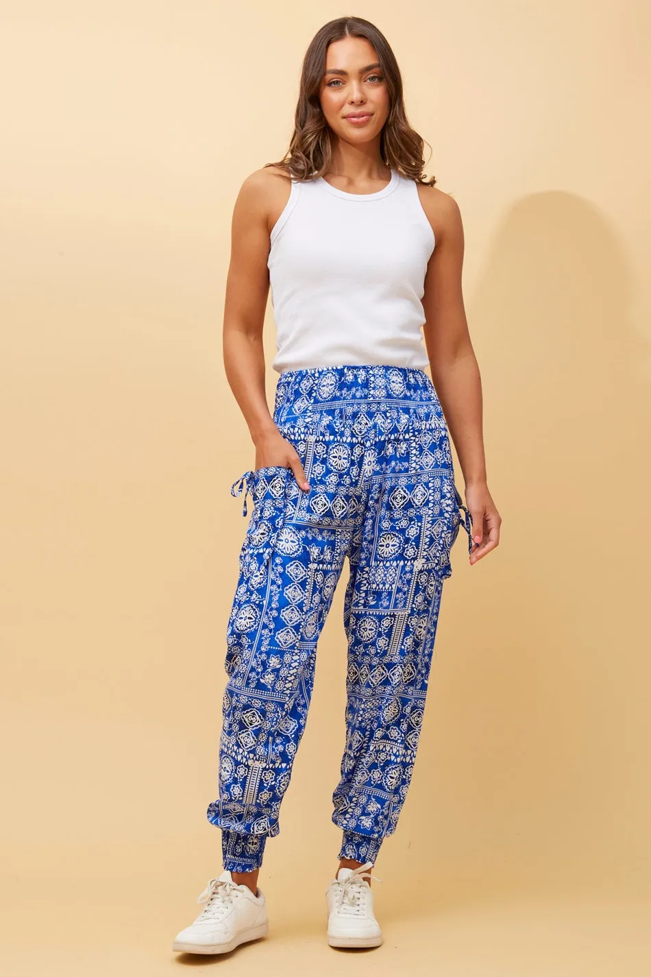 FLORAL BOHO HAREM PANTS