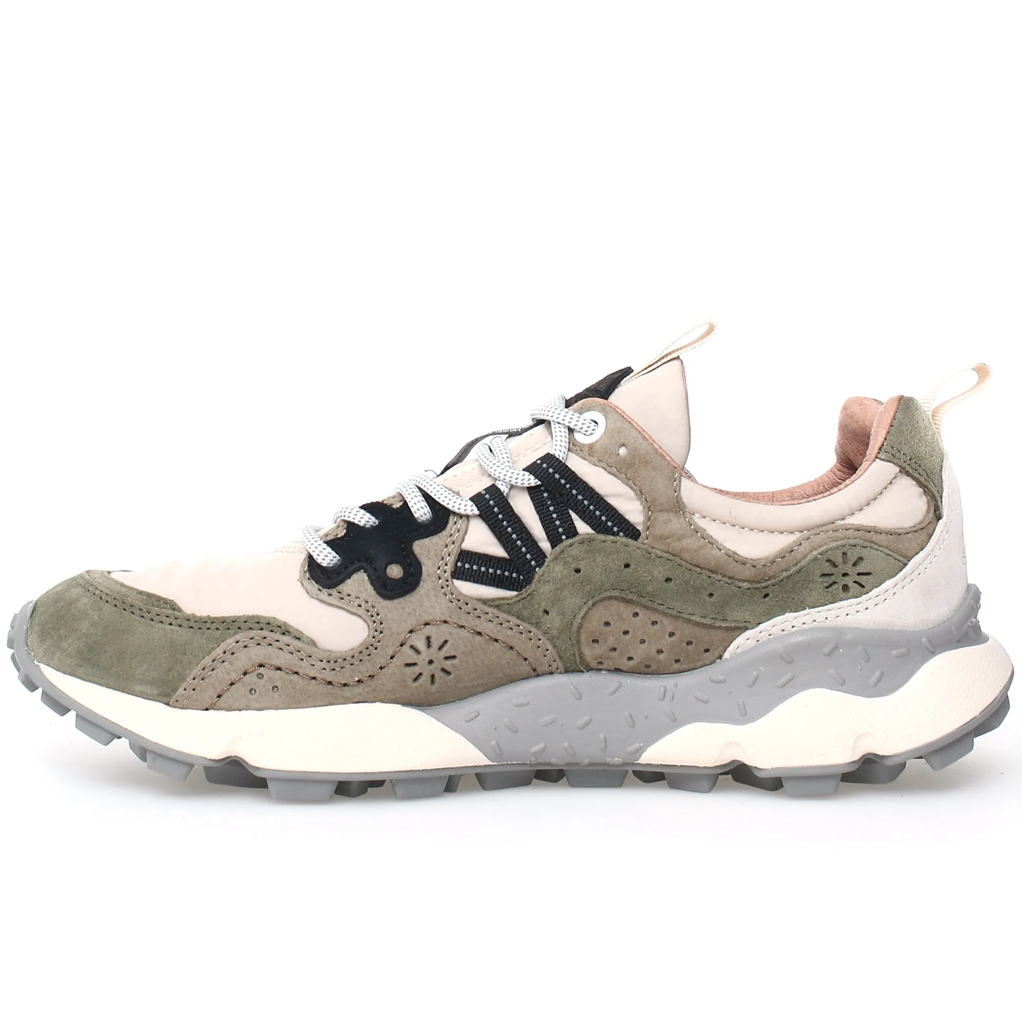 Flower Mountain Yamano 3 Trainers - Beige / Military