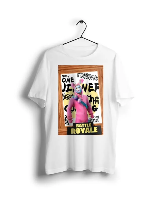 Fortnite Pink- Digital Graphics Basic T-shirt White