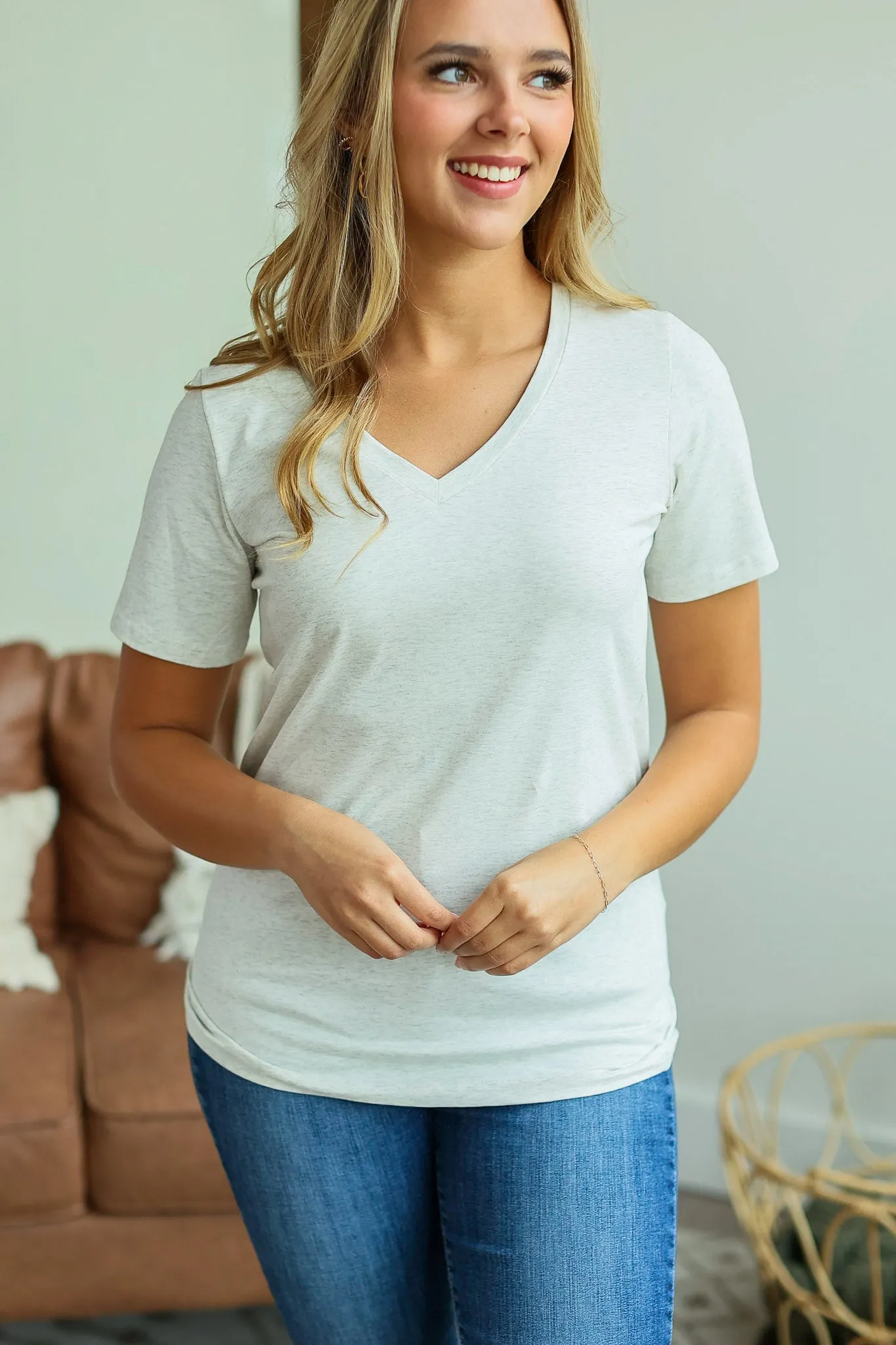 IN STOCK Olivia Tee - Oatmeal