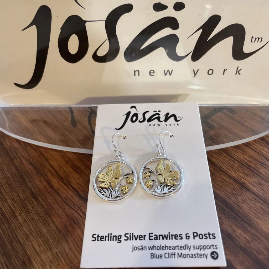 Josan SSW Blooming Gold Flower Earrings