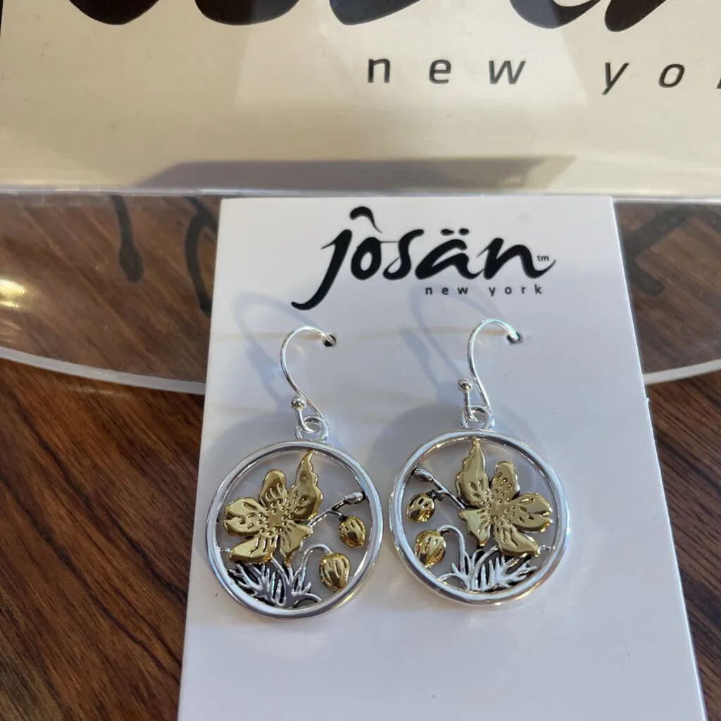 Josan SSW Blooming Gold Flower Earrings