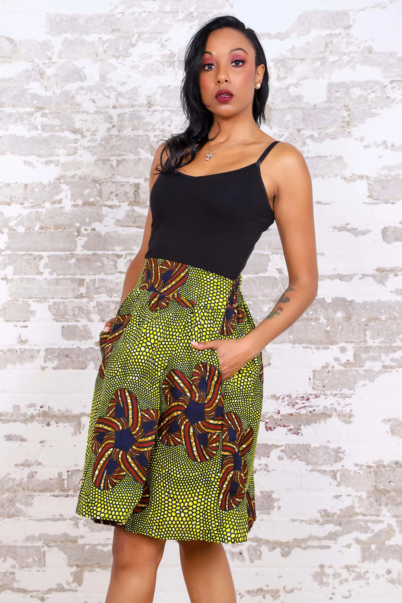 KAZI AFRICAN PRINT WOMEN'S MINI SKIRT