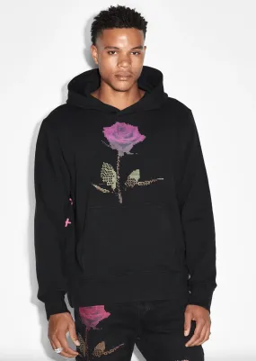 KSUBI Pixel Flower Kash Hoodie Jet Black