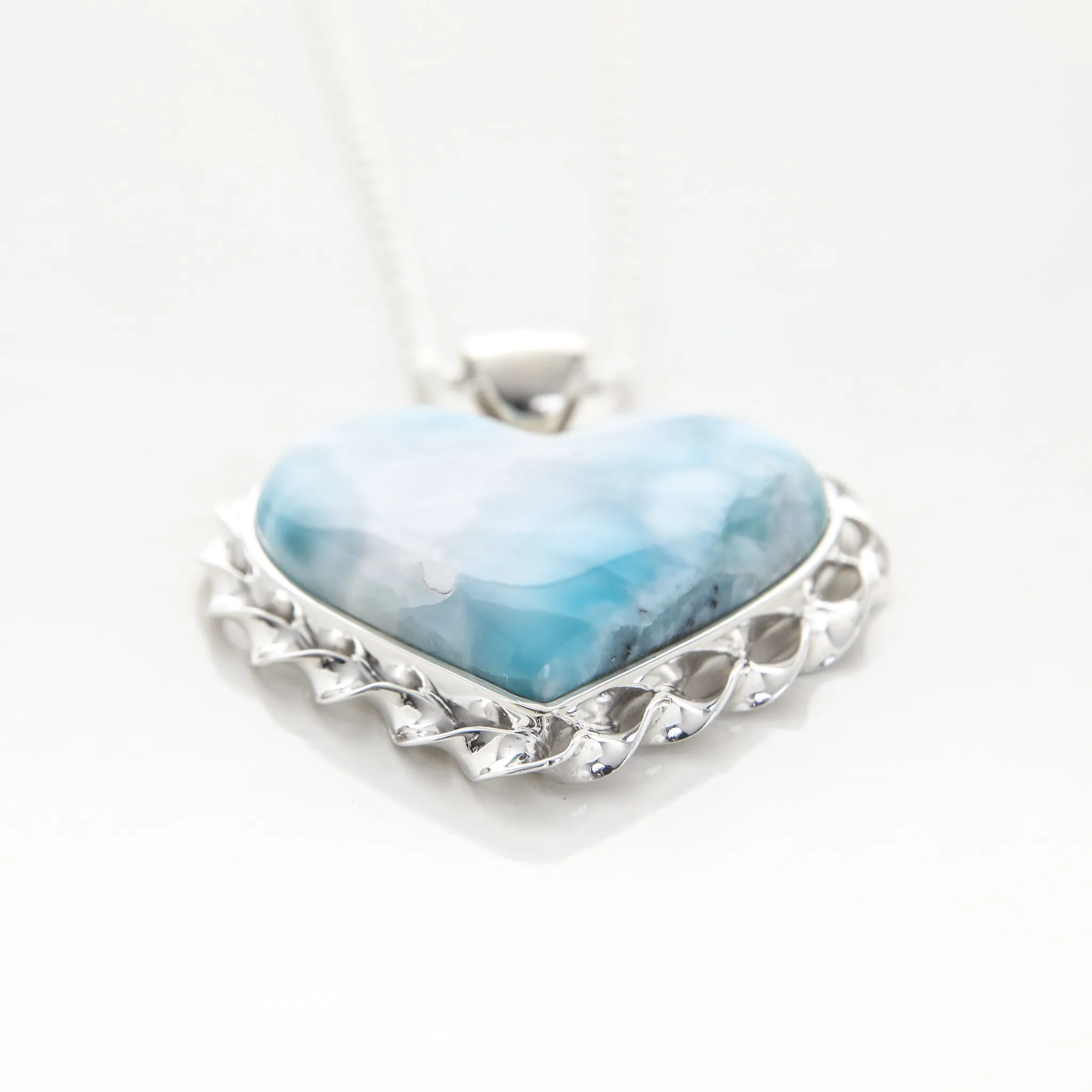 Larimar Heart Pendant Abigail